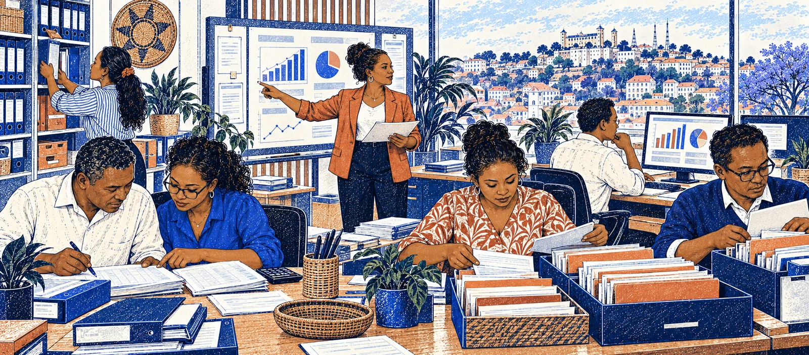 Département comptabilité et gestion travaillant à Madagascar